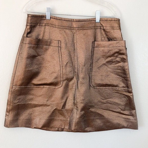NWT Marc Jacobs - Bronze A-Line Skirt - Picture 4 of 8